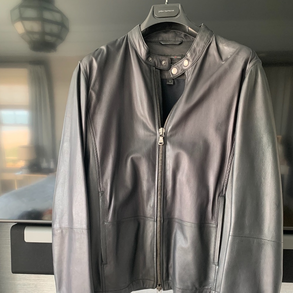 Men’s John Varvatos Small Luxe Leather Jacket